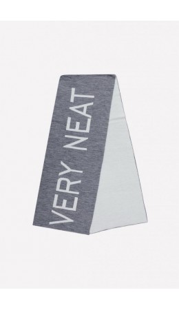 ЕВ 15007/ш/тем.серый меланж,белый шарф