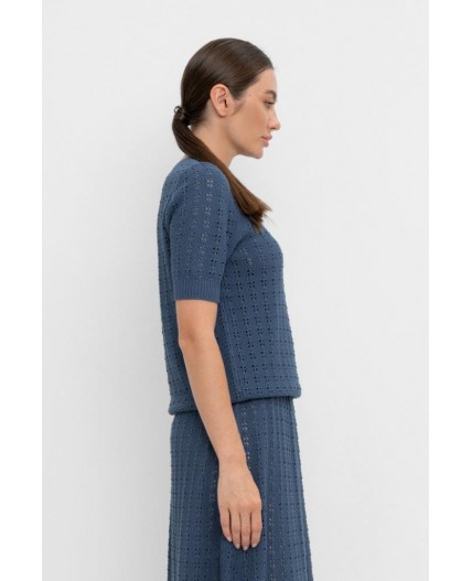 ЕВ 30155/морской синий джемпер