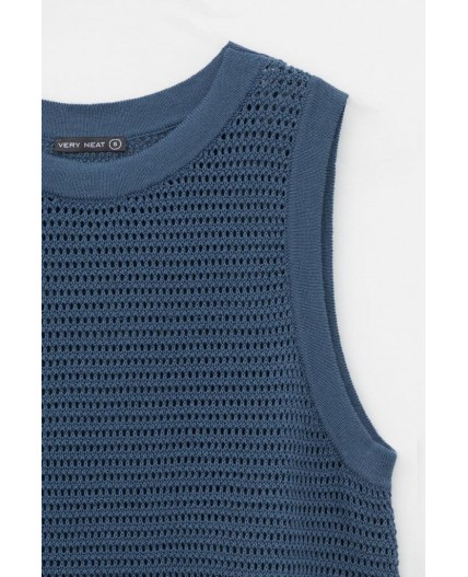 ЕВ 30153/морской синий блуза-топ