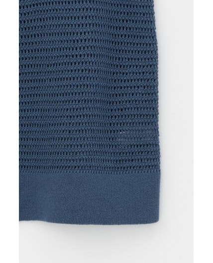 ЕВ 30153/морской синий блуза-топ