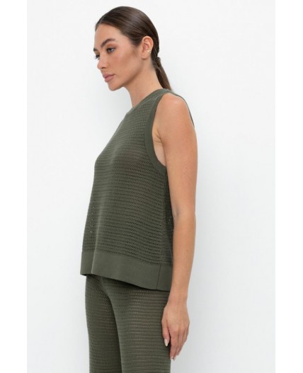 ЕВ 30153/хаки блуза-топ