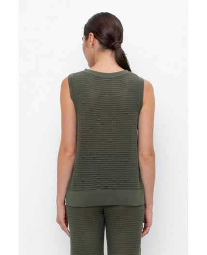 ЕВ 30153/хаки блуза-топ
