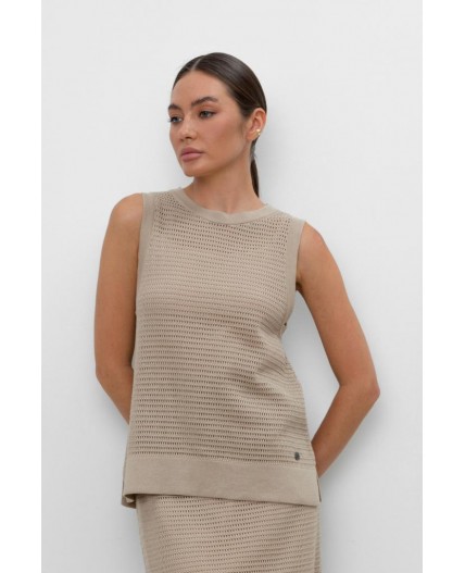ЕВ 30153/бежевый блуза-топ