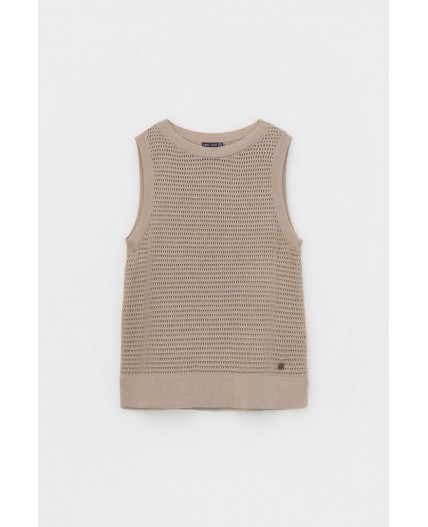 ЕВ 30153/бежевый блуза-топ