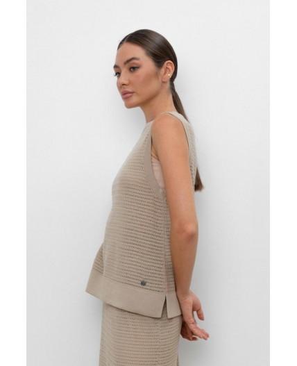 ЕВ 30153/бежевый блуза-топ