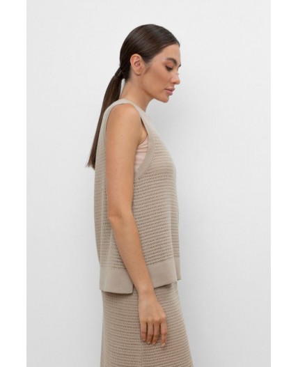 ЕВ 30153/бежевый блуза-топ