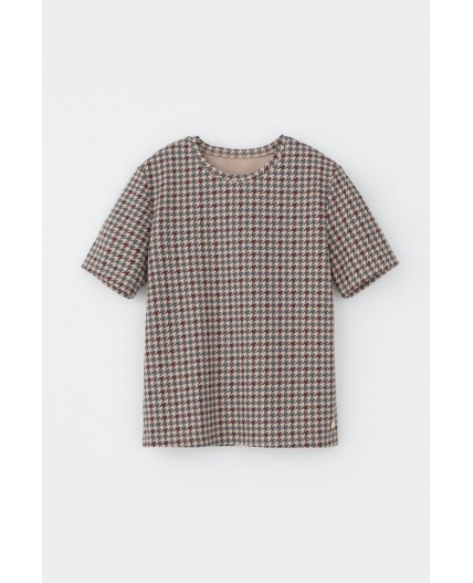 ЕВТ 3231/тем.бежевый,гусиная лапка фуфайка