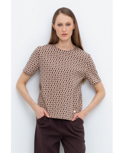 ЕВТ 3216/беж,ромбики фуфайка