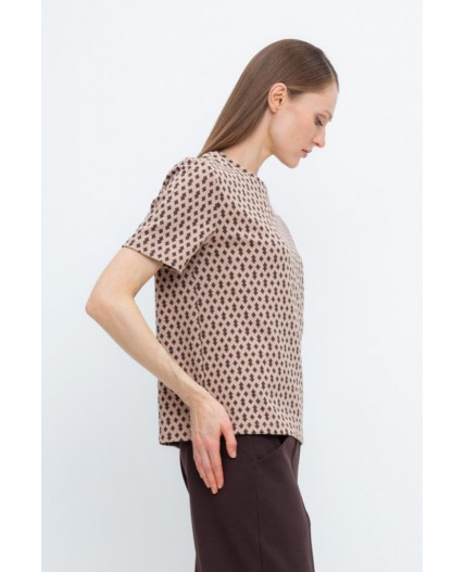 ЕВТ 3216/беж,ромбики фуфайка