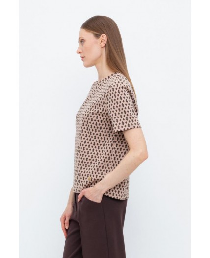 ЕВТ 3216/беж,ромбики фуфайка