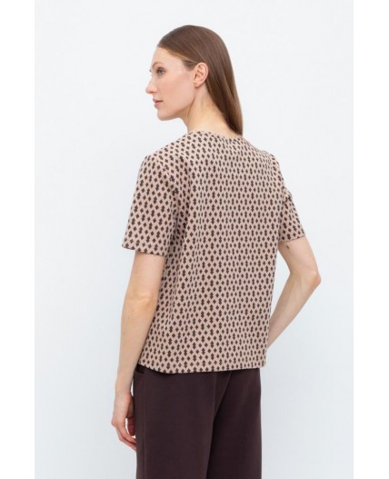 ЕВТ 3216/беж,ромбики фуфайка