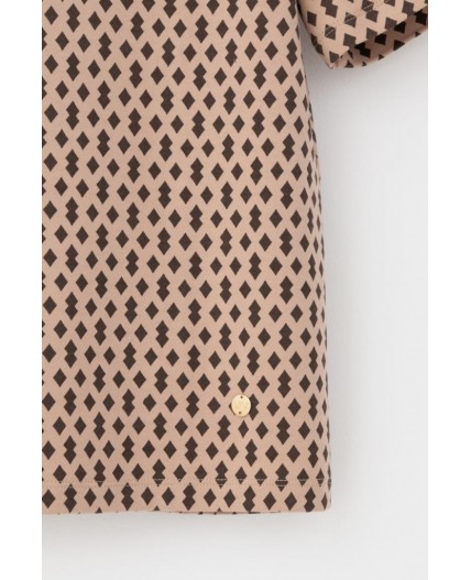 ЕВТ 3216/беж,ромбики фуфайка