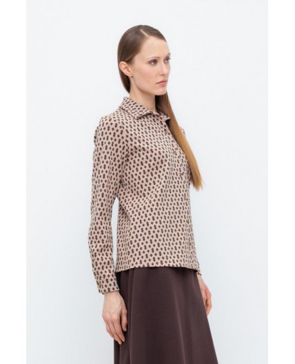 ЕВТ 3245/беж,ромбики рубашка
