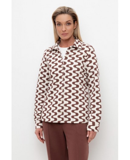 ЕВТ 3245/топленое молоко,волна рубашка