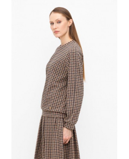 ЕВТ 3258/кунжут,гусиная лапка джемпер