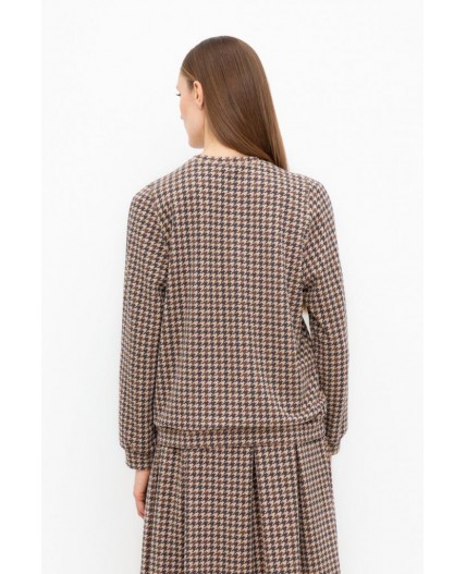 ЕВТ 3258/кунжут,гусиная лапка джемпер