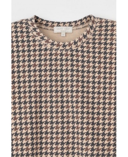 ЕВТ 3258/кунжут,гусиная лапка джемпер