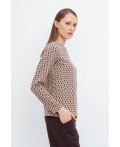 ЕВТ 3253/беж,ромбики джемпер