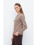 ЕВТ 3253/беж,ромбики джемпер