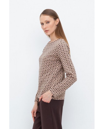 ЕВТ 3253/беж,ромбики джемпер