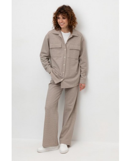 ЕВТ 4117/светлый беж,гусиная лапка брюки