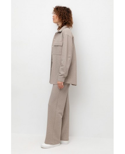 ЕВТ 4117/светлый беж,гусиная лапка брюки