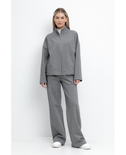 ЕВТ 4117/серый меланж,твид брюки