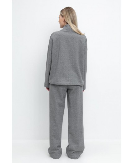 ЕВТ 4117/серый меланж,твид брюки