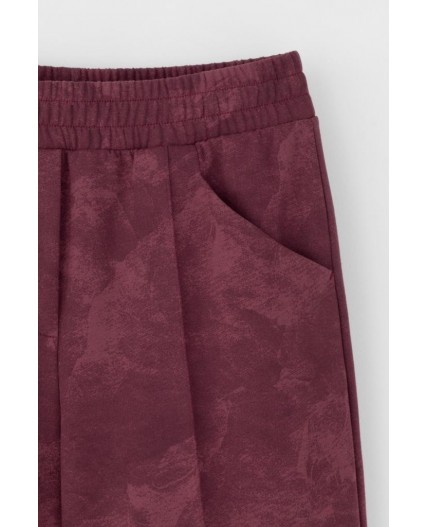 ЕВТ 4114/сливовое вино,эффект замши брюки