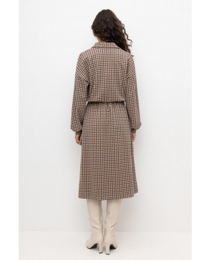 ЕВТ 5060/кунжут,гусиная лапка платье