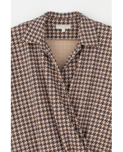 ЕВТ 5060/кунжут,гусиная лапка платье