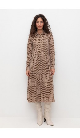 ЕВТ 5055/беж,ромбики платье