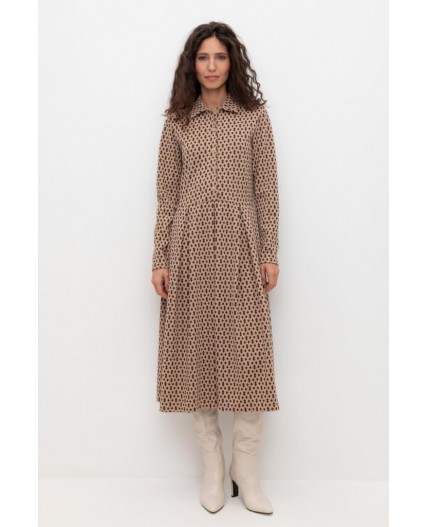 ЕВТ 5055/беж,ромбики платье