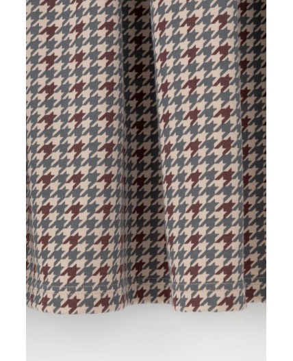 ЕВТ 5053/тем.бежевый,гусиная лапка платье