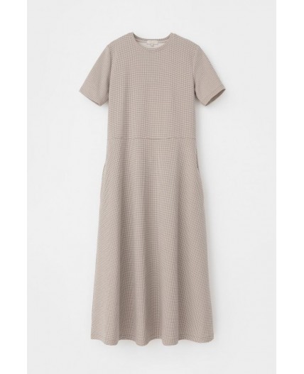 ЕВТ 5044/светлый беж,гусиная лапка платье