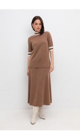 ЕВ 737/ш/какао юбка