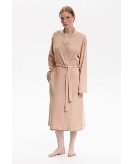 Е 50026/нюдовый беж халат