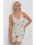 Е 20052/айвори,акварельные тропики пижама