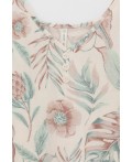 Е 20052/айвори,акварельные тропики пижама
