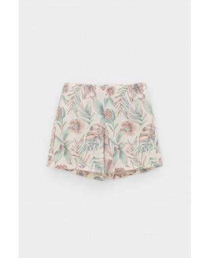 Е 20052/айвори,акварельные тропики пижама