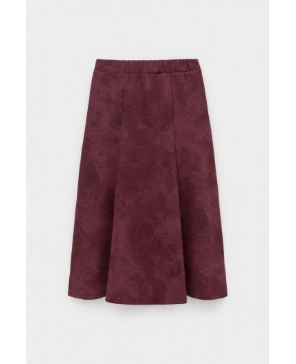 ЕВТ 7024/сливовое вино,эффект замши юбка