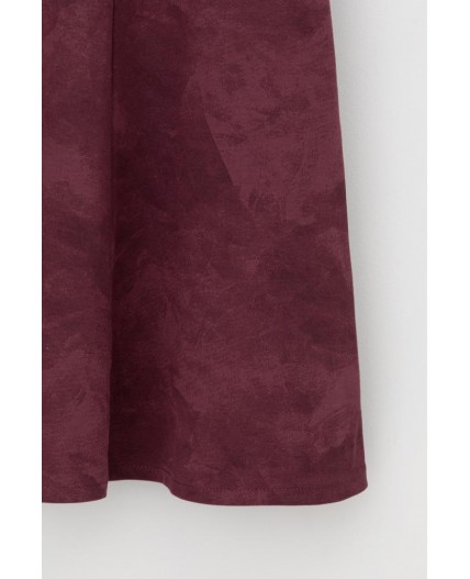 ЕВТ 7024/сливовое вино,эффект замши юбка