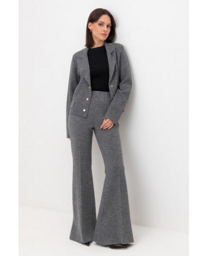 ЕВ 408/ш/серый меланж брюки