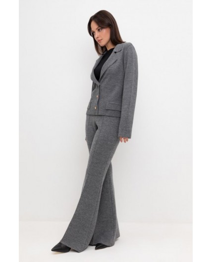 ЕВ 408/ш/серый меланж брюки