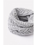 КВ 15000/ш/св.серый меланж шарф-снуд