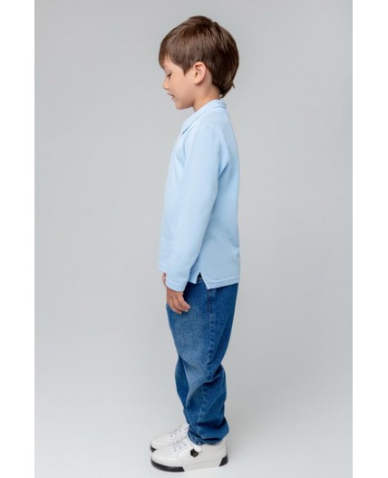 К 302109-1/небесный джемпер-поло