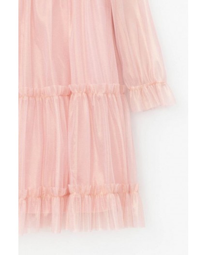 К 5855/розовый жемчуг платье