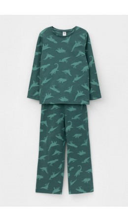 К 1635/зеленый,динозавры пижама