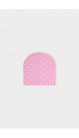 КП 8108/розовый зефир,сердечки шапка