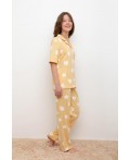 КБ 2829/абрикосовый щербет,цветы пижама